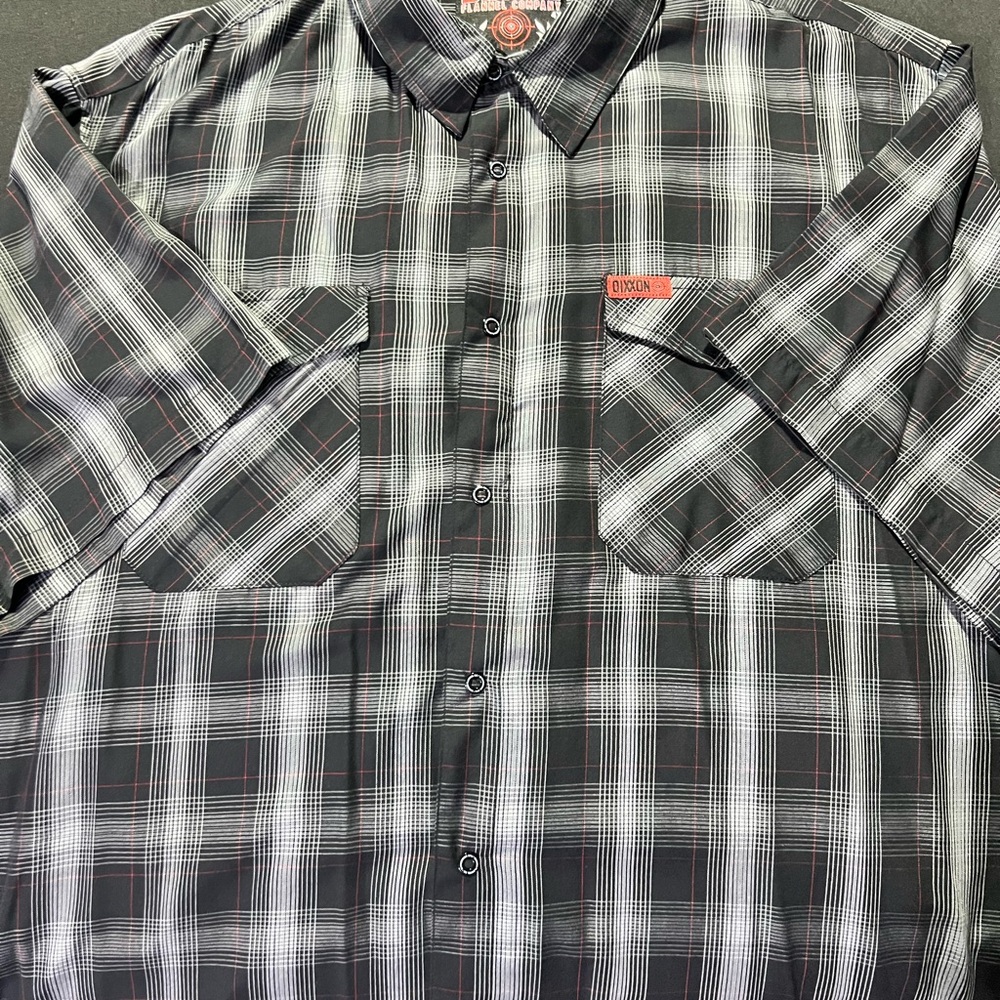 DIXXON Black and White Checkered Men's Shirt